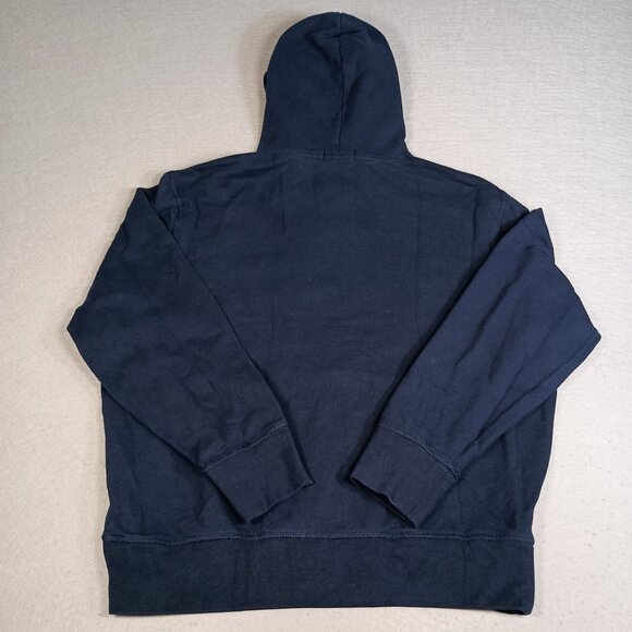 Polo Ralph Lauren Mens Large Blue Polo RL 67 Front Pockets Pullover Hoodie - Picture 3 of 5